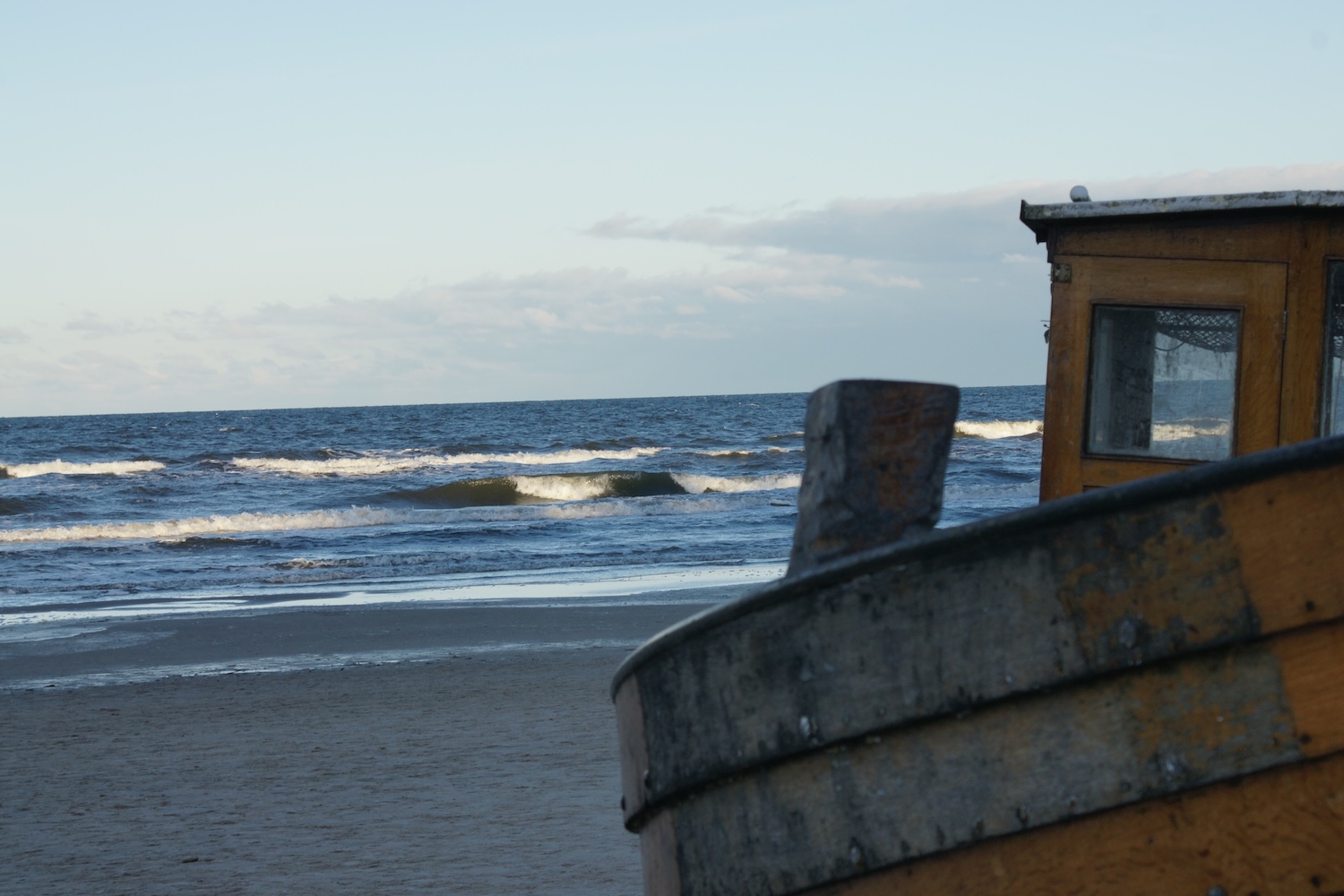 Fischerboot am Strand Ahlbecks
